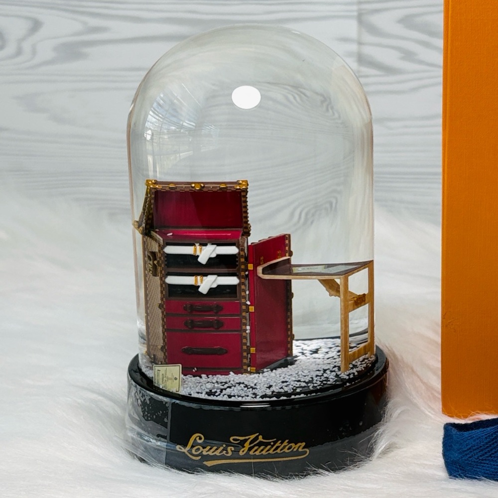 Louis Vuitton Damier VIP Stokowski Steamer Trunk Snow Globe